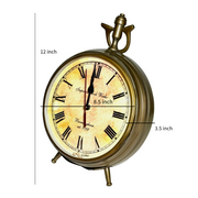 Handcrafted Nautical Table Timepiece /
Marine Brass Table Clock /
Brass Ship Table Watch for Office /