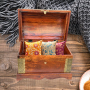 Solid wood storage trunk
Mango wood storage box
Rajasthani wooden storage chest