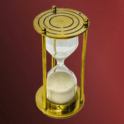 Vintage Nautical Sand Timer UAE /
Antique Brass Maritime Hourglass /
Decorative Brass Sand Timer for Office /
Marine Style Sand Timer Brass /