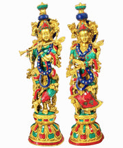 Radha Krishna Couple Statue Brass 
Radha Krishna Figurine Antique Brass 
Radha Krishna Marriage Statue 
Brass Radha Krishna Pair Sharjah