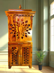 Solid wood home mandir
Handcrafted wooden pooja mandir
Sheesham wood temple UAE
Rosewood pooja mandir
Wooden mandir with shelves and doors
Handmade pooja mandir for home