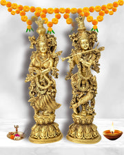 Brass Radha Krishna Murti
Antique Brass Krishna Statue
Radha Krishna Idol
Brass Hindu Deity Statue
Pooja Room Brass Idol