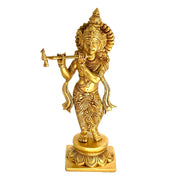 Decorative Krishna Idol Middle East/
Brass Krishna Idol for Living Room UAE/
Indian God Statue Brass Dubai/