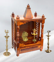 Natural Finish Wood Mandir
Home Temple With Drawers
Wall Mounted Wood Temple
Floor Standing Wood Temple
