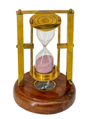 Nautical Brass Sand Timer UAE
Brass Hourglass with Compass
Two Minute Brass Sand Timer
Brass Sand Timer with Wooden Base
Handcrafted Brass Hourglass UAE
Gold Finish Nautical Timer
Antique Brass Hourglass with Compass