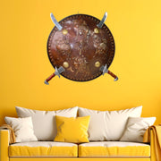 Brass antique battle shield UAE
Hand engraved brass shield Dubai
Vintage wall hanging shield UAE
Brass wall décor for home