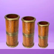 Wooden Planter
Wooden Flower Vase With Brass Work
Wooden Flower Vase For Home Decoration
Wood Vase
Wood Flower Vase
Vintage Wooden Flower Vase