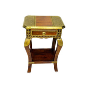 Solid Wood Side Table with Drawer
* Rectangular Side Table with Storage
* Brass Fitted Wooden Side Table
* Wooden Side Table with Natural Finish
* Handmade Solid Wood Side Table UAE