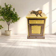 Wooden Nightstand with Brass Work
Antique Finish Bedside Table UAE
Bedside Table with One Small Drawer
Wooden Table with 2 Drawers UAE
Drawer Storage Bedside Cabinet