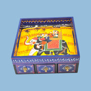 mango wood jewelry storage box
Indian wooden trinket box Sharjah
Rajasthani art drawer box Dubai
3 drawer decorative box UAE
traditional wooden storage box
