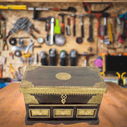 Wooden Container Box
Wooden Box With Brass Fitted Work