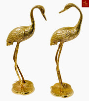 Brass Bird Decor for Outdoor Spaces
Garden Flamingo Ornament Brass
Traditional Brass Flamingo Art