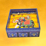 mango wood jewelry storage box
Indian wooden trinket box Sharjah
Rajasthani art drawer box Dubai
3 drawer decorative box UAE
traditional wooden storage box