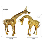 Showpiece brass Giraffe pairP
ure brass giraffe set
Brass Giraffe for table decor