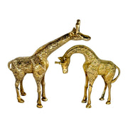 Showpiece brass Giraffe pair
Pure brass giraffe 
Brass Giraffe for table decor
