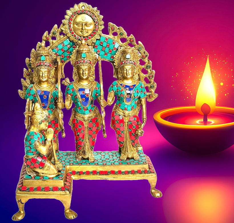 🛕Ram Darbar Brass Statue: Divine Harmony at Al Athar Arts