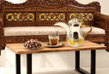 Brass Arabic Coffee Pot Syrian Design With Two Tone Plating