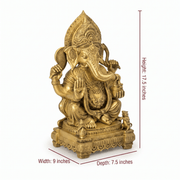 Antique Brass Ganesha for Home Decor, Handcrafted Ganesha Statue Middle East, Vastu Ganesha Idol in Brass, Indian God Statue Online UAE,