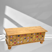 Wooden Handcrafted Trunk Box
Mango Wood Storage Box
Indian Wooden Trunk with Tiles
