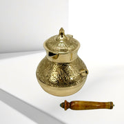 Handmade Turkish Coffee Pot/
Traditional Turkish Coffee Maker/
Brass Coffee Warmer for UAE/
Tea Maker Warmer Pot/
Hotel Coffee Maker Pot/