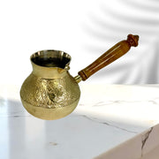 Traditional Brass Cezve/
Copper Look Turkish Coffee Pot/
Brass Coffee Server Pot/
Turkish Coffee Set UAE/
Cezve Pot for Home and Hotel/