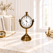 Brass copper antique nautical watch, brass clock, nautical clock, table watch, desk clock, brass watch, antique clock, gold-finish clock, luxury nautical clock. 