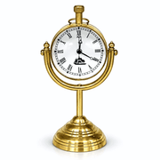 Brass copper antique nautical watch, brass clock, nautical clock, table watch, desk clock, brass watch, antique clock, gold-finish clock,