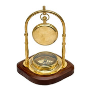 Decorative Brass Nautical Watch, Steampunk Brass Desk Clock UAE,  Brass Navigational Table Watch,
Traditional Nautical Clock Brass.