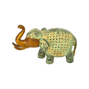 Patina Brass Elephant
Hand Engraved Brass Decor
Solid Brass Elephant
Patina finish brass elephant with hand engraving
Handmade brass elephant showpiece from India