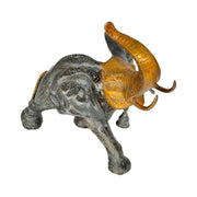 Bass Elephant with Copper Finish
Brass Elephant with Gold Antique Finish
Solid Brass Elephant Figurine
Handmade Brass Elephant Showpiece
Engraved Brass Elephant Statue