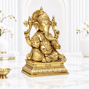 Ganpati statue for office & home UAE, Handmade brass Hindu God statues Middle East, Ganesha showpiece for living room UAE, Ganesha idol for wedding gifts UAE, Buy Ganesha statue online in UAE, 
