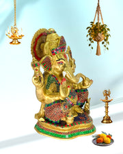rass Ganesha Idol for Gift
Traditional Brass Ganesha Statue UAE
Yellow Antique Brass Ganesha Statue
Ganesha Stone Work Brass Idol
