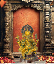 Brass Hindu God Idol Ganesha
Brass God Idol For Pooja Room
Brass Ganpati Statue for Gift
Brass Ganpati Idol