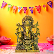 Brass Ganesha Idol for Office Desk/
Brass Ganesha Idol For Home
Brass Ganesha Idol for Festivals/