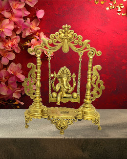 Brass Ganesha Jhula Statue UAE
Ganesha on Swing Idol Dubai
Lord Ganesha Brass Idol
Antique Gold Ganesha Statue
Hindu God Idols UAE
Ganpati Swing Idol Sharjah