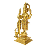 Brass Murugan Statue For Gifting
Brass Murugan Sculpture For Living Room
Brass Murugan Idol For Home Temple