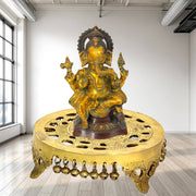 Brass Table for Mandir/
Brass Chowki UAE/
Brass Table Oman/
Handcrafted Brass Table/