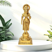 Brass Lakshmi Idol for Gifting
Made in India Lakshmi Statue
Hindu Lakshmi Idol Brass