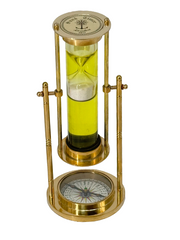 Brass Revolving Sand Timer
Yellow Liquid Brass Hourglass
Brass Hourglass with Compass
Antique Brass Sand Timer UAE
Gold Finish Brass Sand Clock