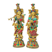 Pooja Radha Krishna Brass Statue/
Radha Krishna Pair for Gifting 
Radha Krishna Statue for Mandir 
Brass Radha Krishna Pair for Office Decor
Radha Krishna Couple Statue Brass 