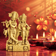 Brass Radha Krishna Figurine UAE,Radha Krishna Showpiece,Brass Hindu God Statue,Handcrafted Brass Radha Krishna,Radha Krishna Murti Brass,Traditional Radha Krishna Statue ,