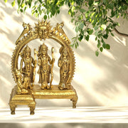 Handcrafted Lord Ram statue
Antique gold Ram murti 
Ram Dormer decorative brass idol
Premium brass Ram pooja statue