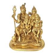 home decor /
Brass Shiv parivar for wedding gift /
Lord shiva family / 
Shiva Parvati /
Shankar Parvati Goddess /
Shiva Parvati God Idol 12 inch /