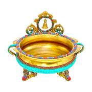 Brass Pooja Bowl with Bell
Handmade Brass Pooja Urli
Hand Engraved Pooja Urli Bowl
Solid Brass Flower Bowl for Pooja