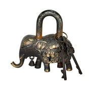 Indian brass elephant lock
Heritage-style brass lock
Lock with antique finish
Elephant design padlock
Collectible vintage padlock
Brass lock with twin keys
Traditional Indian padlock
Elephant head door lock
Engraved brass elephant lock