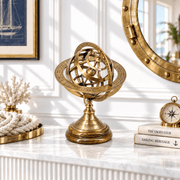 brass astronomy sphere, brass astronomy model, celestial navigation globe, brass navigation sphere, nautical armillary sphere, maritime armillary globe, astrolabe-style brass globe, 