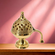 IncenseBrass Incense Burner/
Brass Bakhoor Burner/
Traditional Bakhoor Burner/
Brass Bakhoor Pot/
Arabic Incense Burner/
Brass Mabkhara/