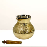 Traditional Brass Cezve/
Arabic Style Coffee Pot/
Copper Look Turkish Coffee Pot/
Brass Coffee Server Pot/