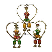 Metal musician wall art
Handcrafted wall hanging
Indian wall decor UAE
Handmade wall panel
Musician dolls wall decor