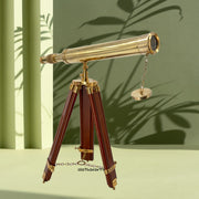 Adjustable Brass Telescope Stand
Golden Finish Nautical Telescope
Gold Antique Brass Telescope
Decorative Brass Telescope for Home
Vintage Brass Telescope on Wooden Tripod
Wood and Brass Telescope India